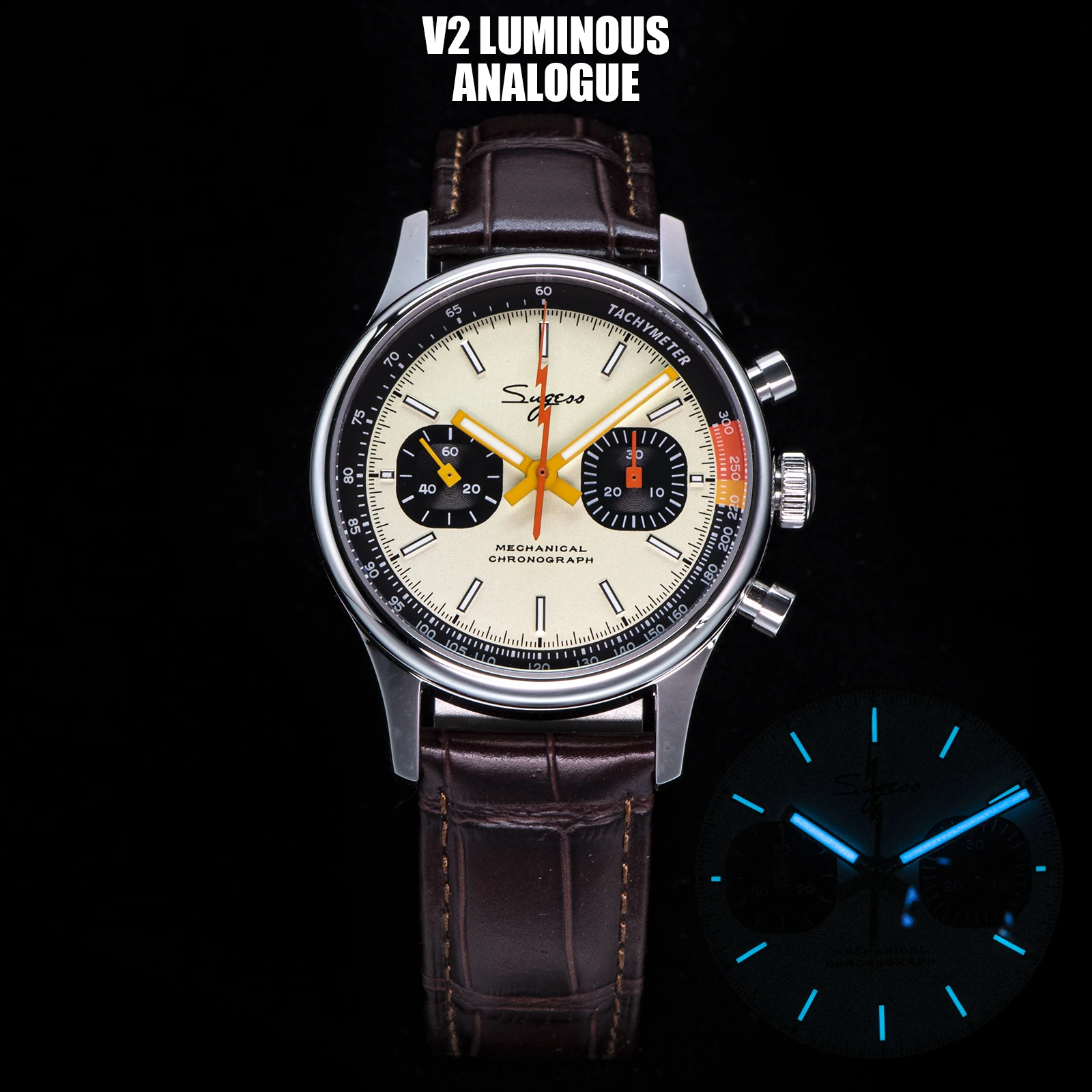 TOPHILL クロノグラフ 手巻き機械式st1901ムーブメント搭載