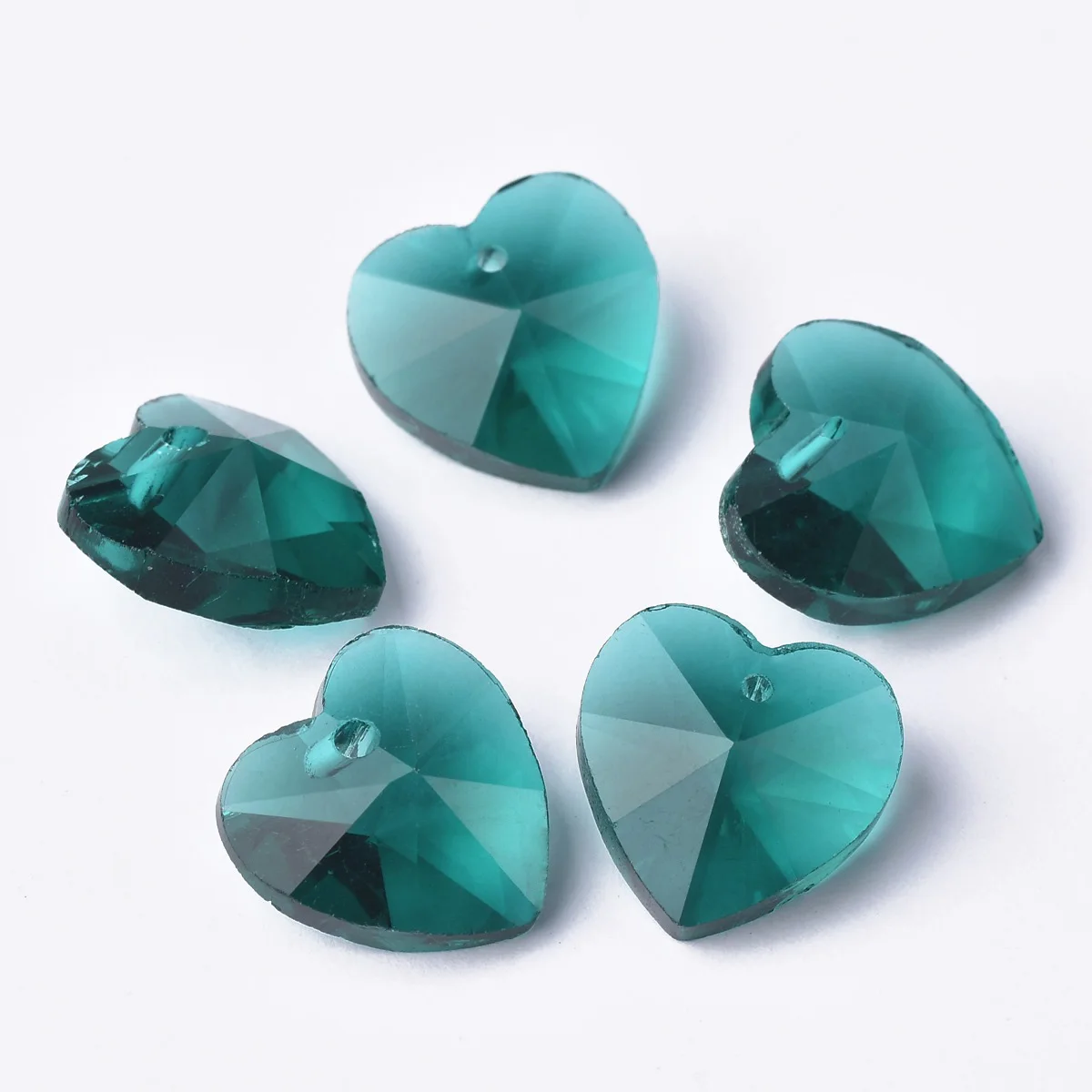 Perla A Cuore Sfacettata In Mezzo Cristallo Per Gioielli - Foto 10