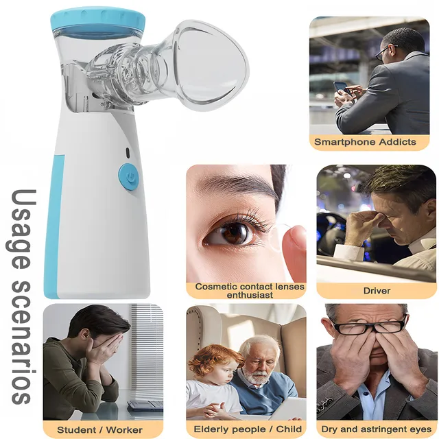 Atomized Eye Moisturizer เครื่องมือทําความสะอาด Eye Liquid Antiแบคทีเรียบรรเทาความเมื่อยล้าเครื่องมือ Face Spa Moisturizing Skin Care เครื่องมือ 1