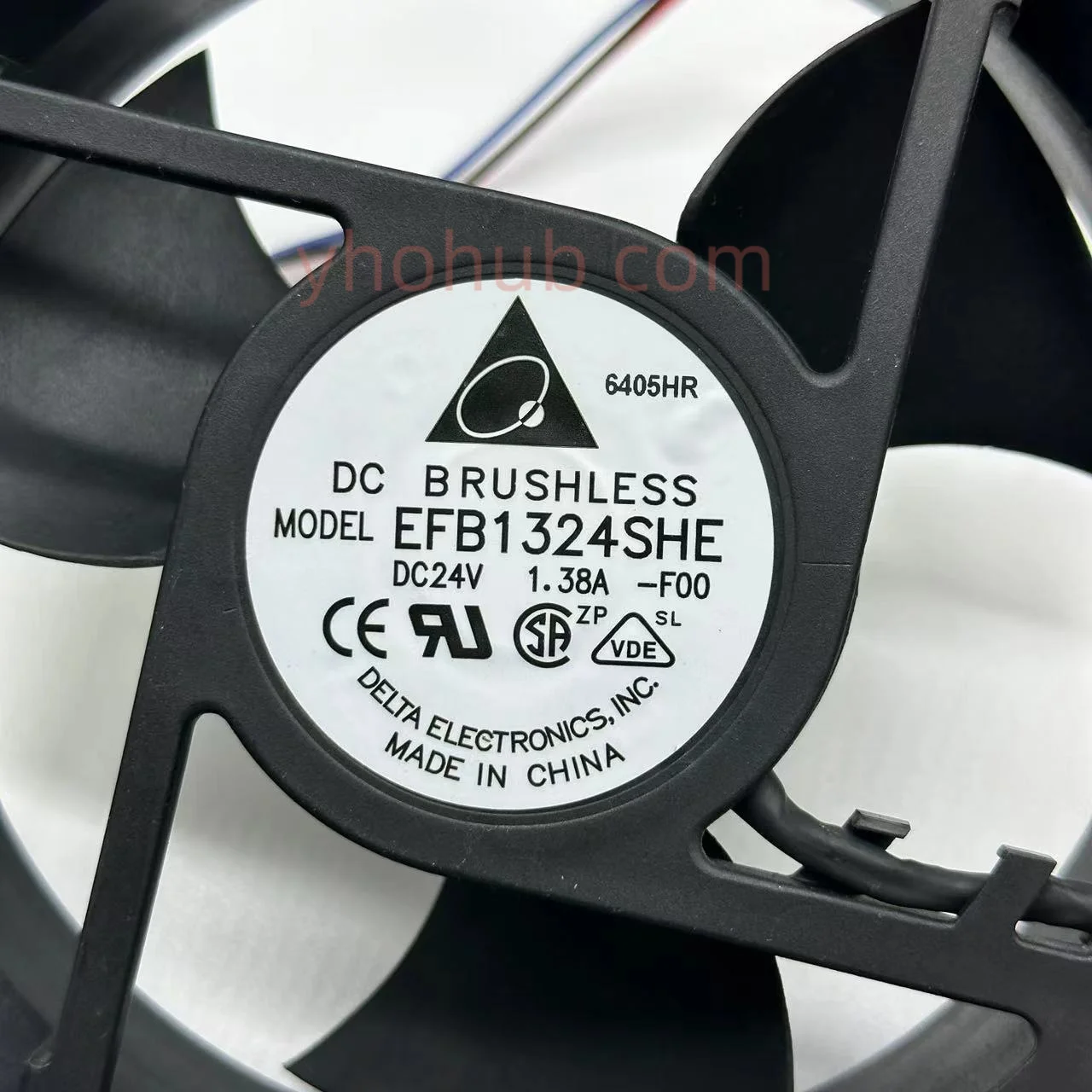 Delta Electronics Efb1324she F00 dc 24v 1.38a 127x127x38 mm Ventilador de Refrigeração do Servidor de Fios - Imagem 3