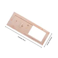 ชุดแผงระบายอากาศซาวน่าไม้ซีดาร์ 1 ชุด ทนความชื้น ติดตั้งง่าย อุปกรณ์ระบายอากาศสำหรับห้องซาวน่า 3