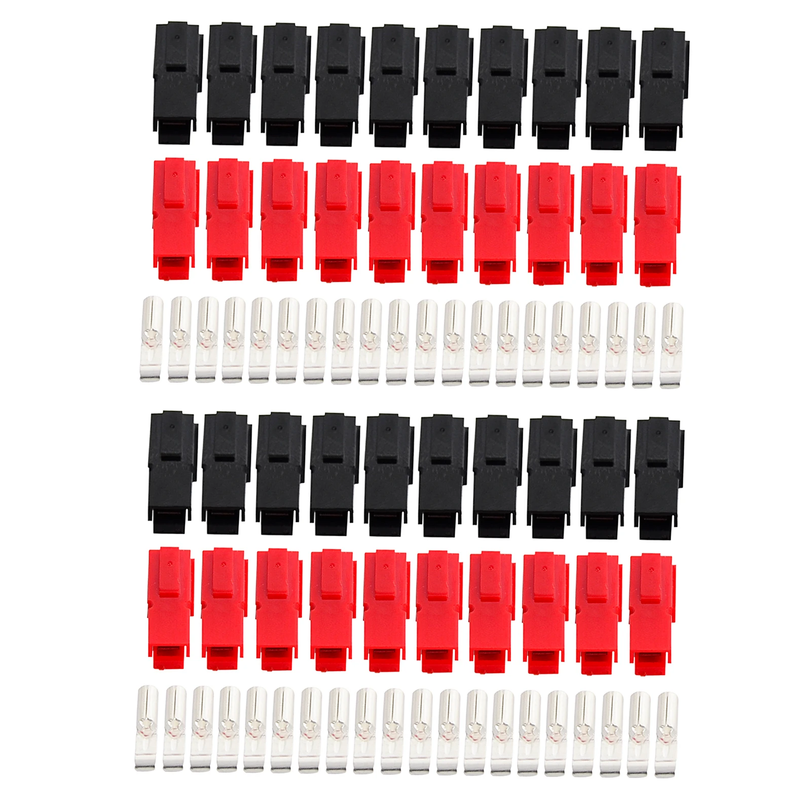 30A Amp 600V Power Marine Connector Pole 5/10/20/50/100 Pairs For Anderson Powerpole Interlocking Plug Terminals marine power connector