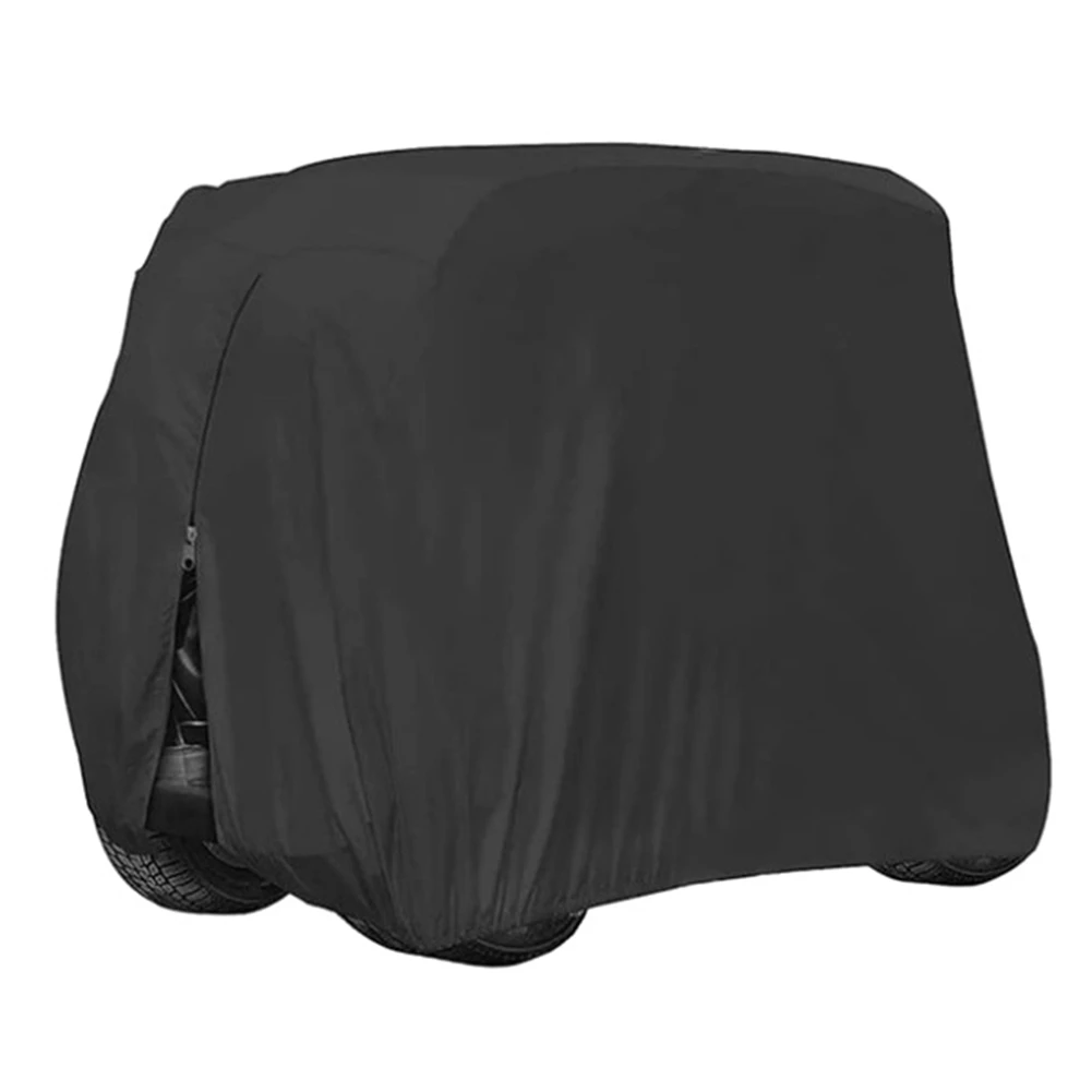 

210D Waterproof Sunproof Dustproof Rain Cover 2/4 Passenger Golf Cart Cover forClub Car Golf Carts S