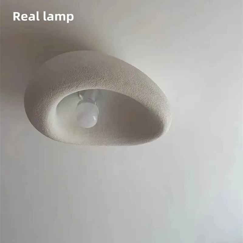 LED Ceiling Light Nordic Wabi Sabi Modern Bedroom Lamp Cream Style Chandeliers Designer Creative Home Decor Room Lustre Fixture led ceiling light led lamp