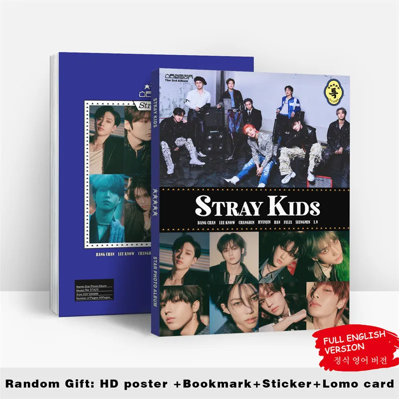 

Kpop Stray Kids New Album 5-STAR Photo Album Social Path HD Photo Gallery Sticker Poster Bookmark Collection Card Fans Gifts