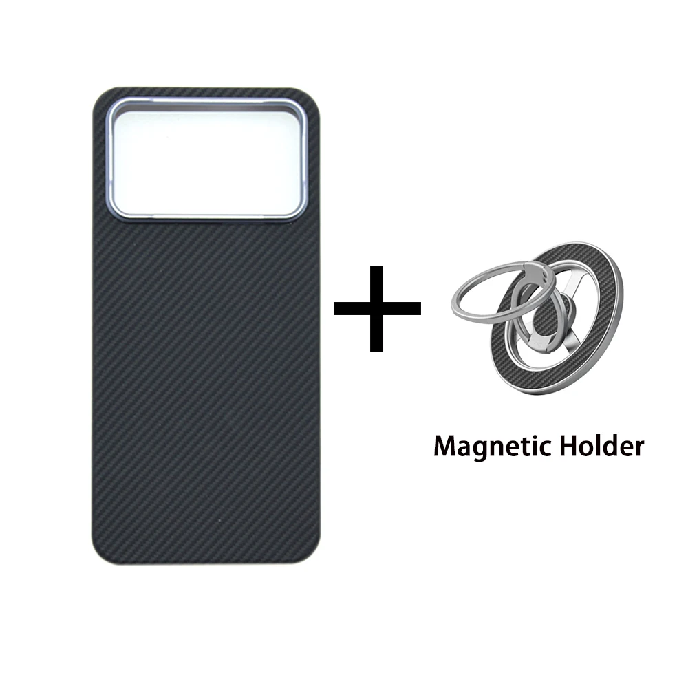 Luxury Aramid Fiber Magnetic Carbon Fiber Protective Phone Case