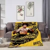 K-Kung fu B-Bruce L-Lee Blanket Skin friendly comfort warm soft plush blanket suitable sofa living room office bedroom 4