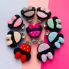 3Pcs Minnie Shaped Baby Pacifer Clip Food Grade Silicone Teethers For Baby DIY Baby Soother Nursing Pacifier Chain Accessories 3