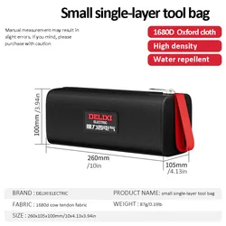 DELIXI ELECTRIC Premium Oxford Cloth Tool Bag - Portable Storage for Professionals and Home Use (DHGD431)