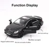 1/36 Scale Mercedes Benz CLS 63 AMG Car Model Toy Alloy Body Rubber Tire Simulation Pull Back Coupe Models Ornament Gift for Kid 2