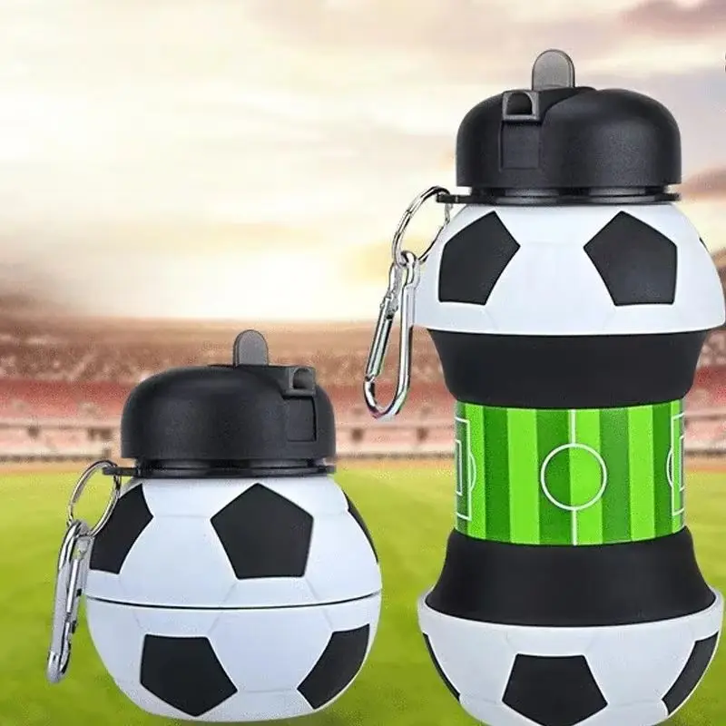 Folding Cup Outdoor Sports Kettle Household Silicone Creative Portable Anti Fall Leak Proof Children's Water Cup