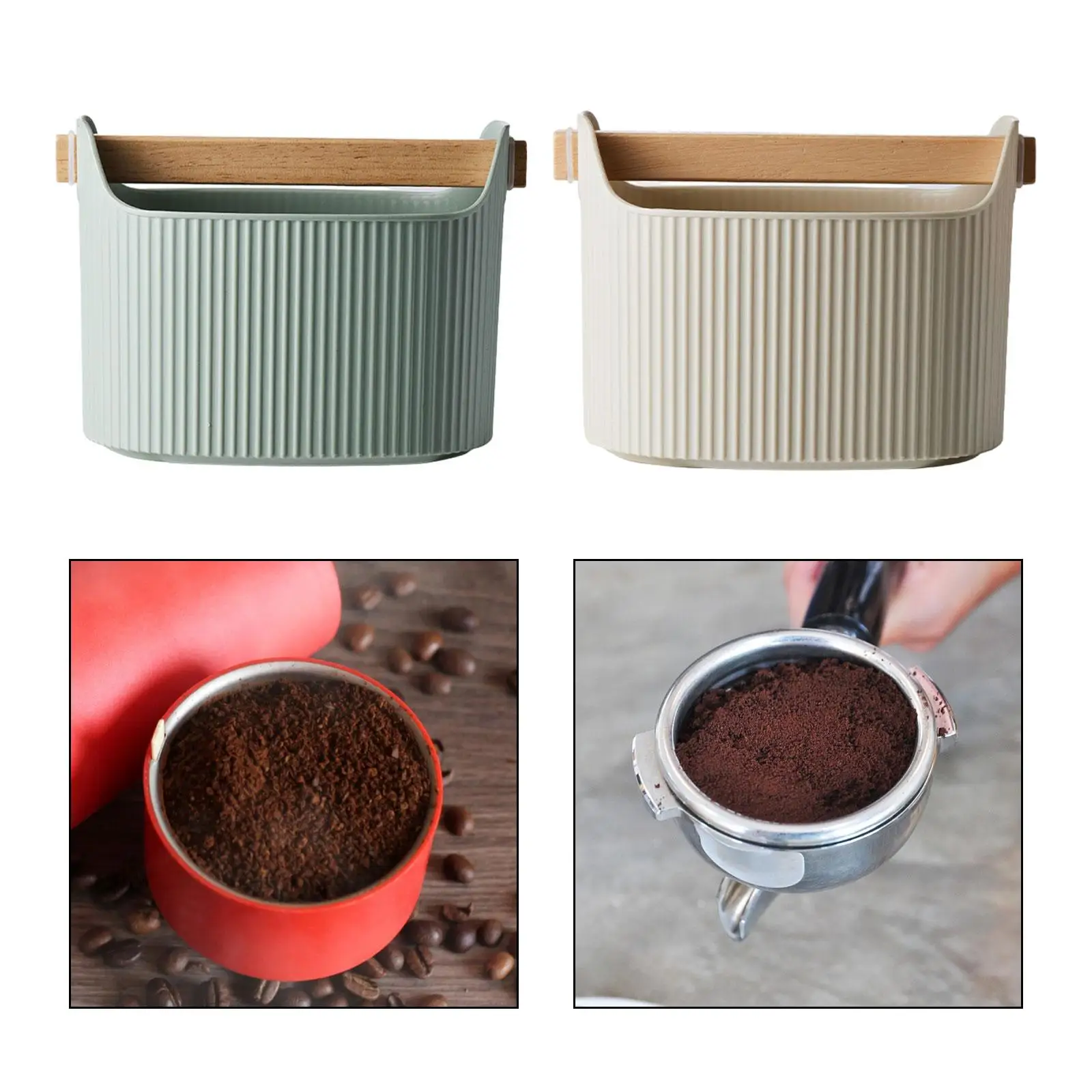 Coffee Grind Knock Box with Detachable Knock Bar Knock Coffee Ground Dump Bin for Coffee Shop Espresso Restaurant Bar Office