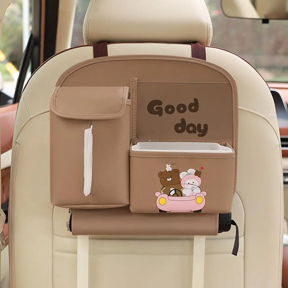 

Moisture-proof Car Organizer Car Back Multi-pocket Organizer Storage Bag with Phone Holder Waterproof Hanging for Accessories