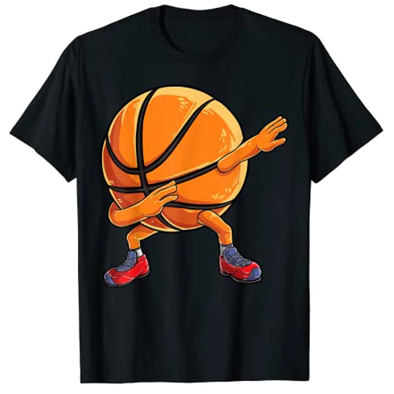 

Dabbing Basketball Ball Funny Men Women Sports Player Dab T-Shirt Basketball-Lover Graphic Tee Y2k Tops Cute Streetwear Clothes