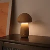 Cute Mushroom LED Night Light Wooden Bedside Table Lamp with Touch Switch Room Decoration High-level Environmental Mushroom Lamp 5
