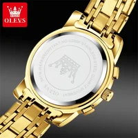 OLEVS Luxury Tourbillon Quartz Watch for Man Sports Men Watch Waterproof Luminous Stainless Steel Chronograph Men's Watches 2