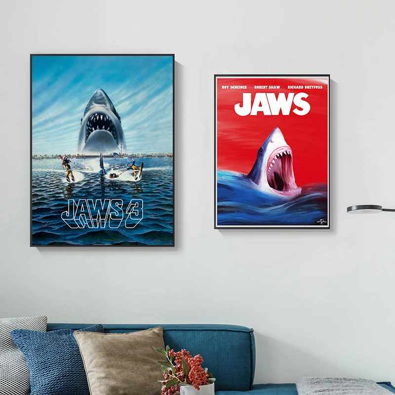 Poster Déco Mural Les Dents De La Mer (Jaws) Version Japonaise - Art Vintage