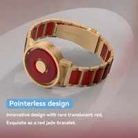 EUTOUR 2025 Spring Arrival Red White Concept Jewelry Watch Resin Material Grace Lady Girl Elegant E059 Magnet Watch Bracelet 2