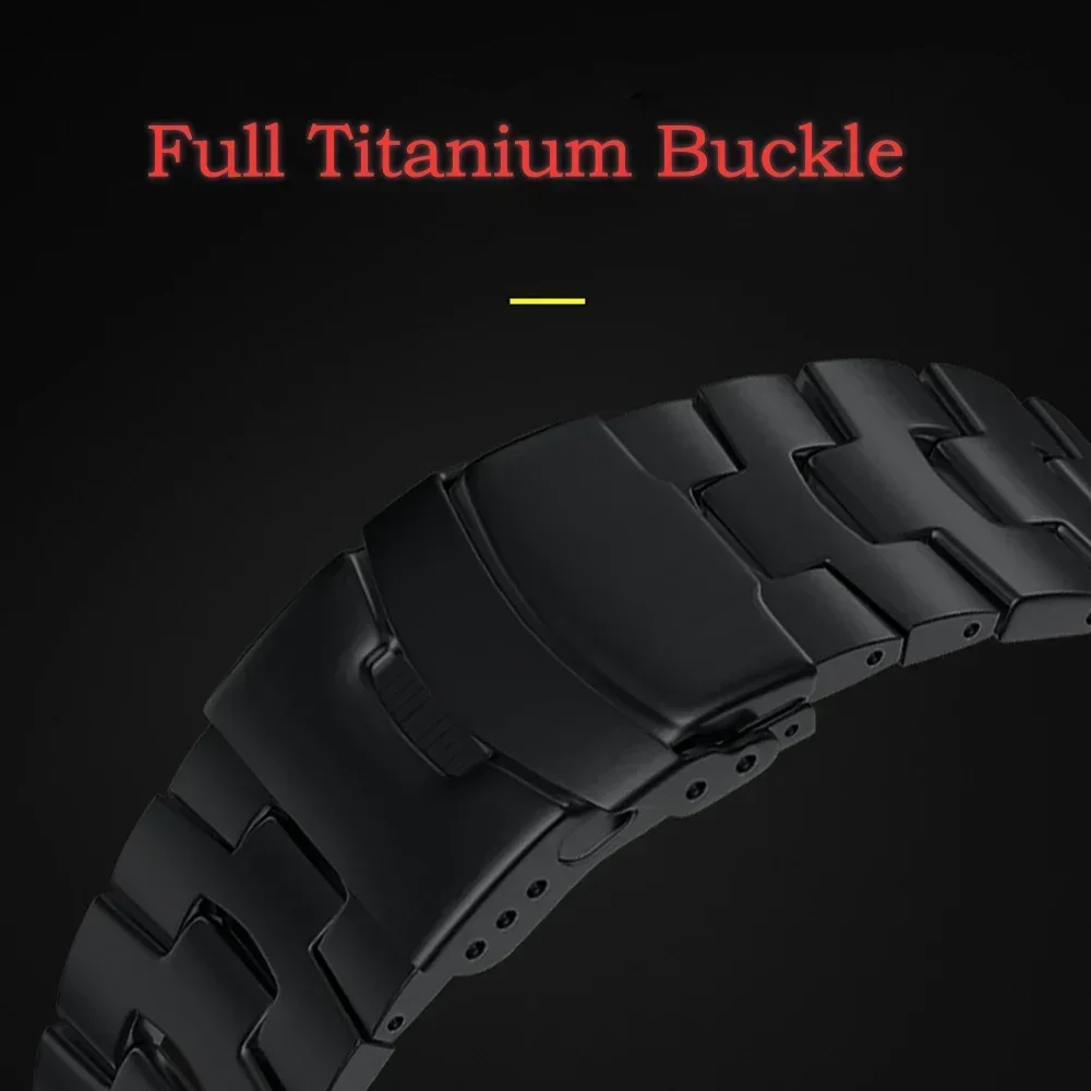 Premium 22mm Titanium Watch Strap - Enhanced Durability & Comfort