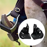 2x Horse Riding Stirrups Accessories with Cover Vintage Design Protective Equestrian Ride Cage for Outdoor Activities Riding 1