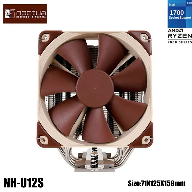Nocura Nh-U12S 5 Heatpipe Desktop Cpu Cooler Con Nf-F12 120Mm Pwm Silence Fan Tower Radiatore Cpu Raffreddamento Per Intel/Amd