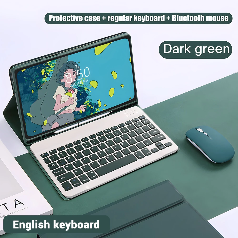 Wireless Keyboard Case with Free Mouse