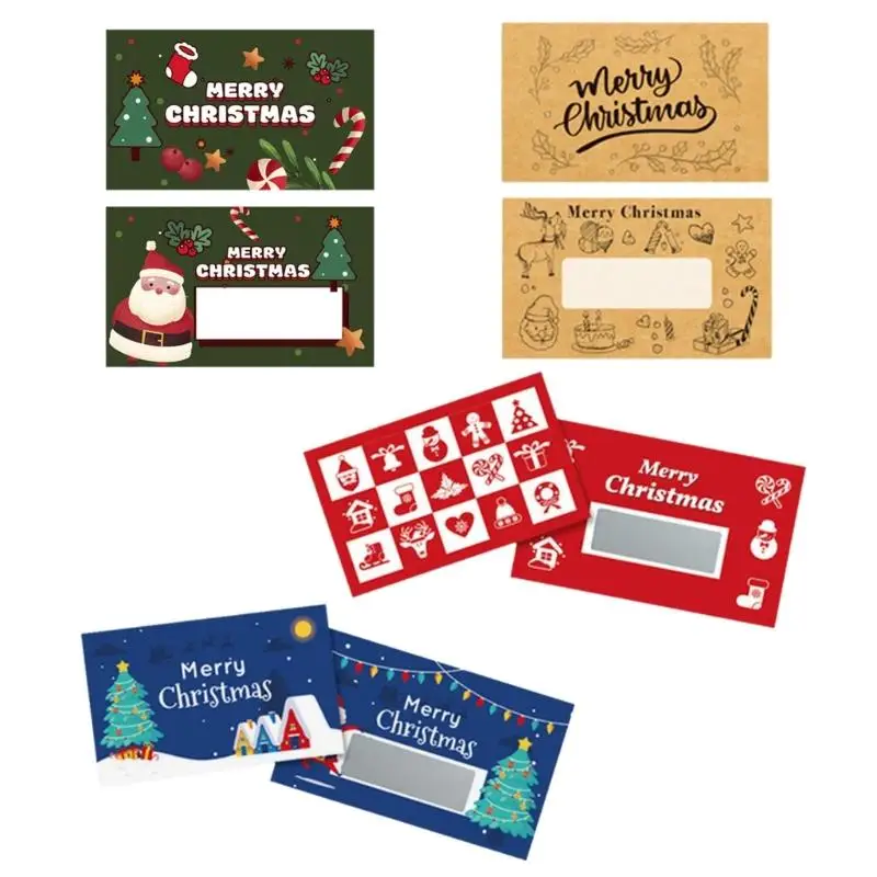 31BA 30 Stück Weihnachts-Geschenkgutscheinkarten zum Rubbeln, Geschenkgutscheinkarten zum Rubbeln – Detail 1