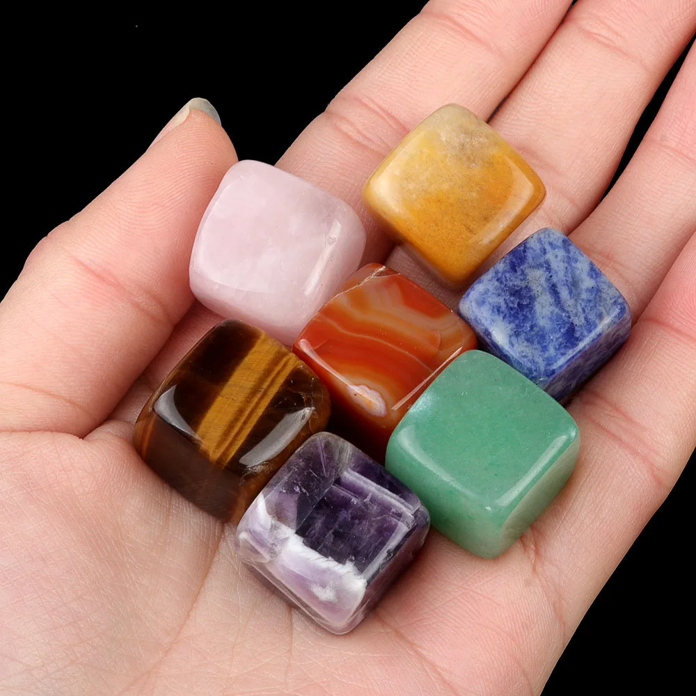 Natural Colorful Crystal Stone Small Polished Ornaments Accessory
