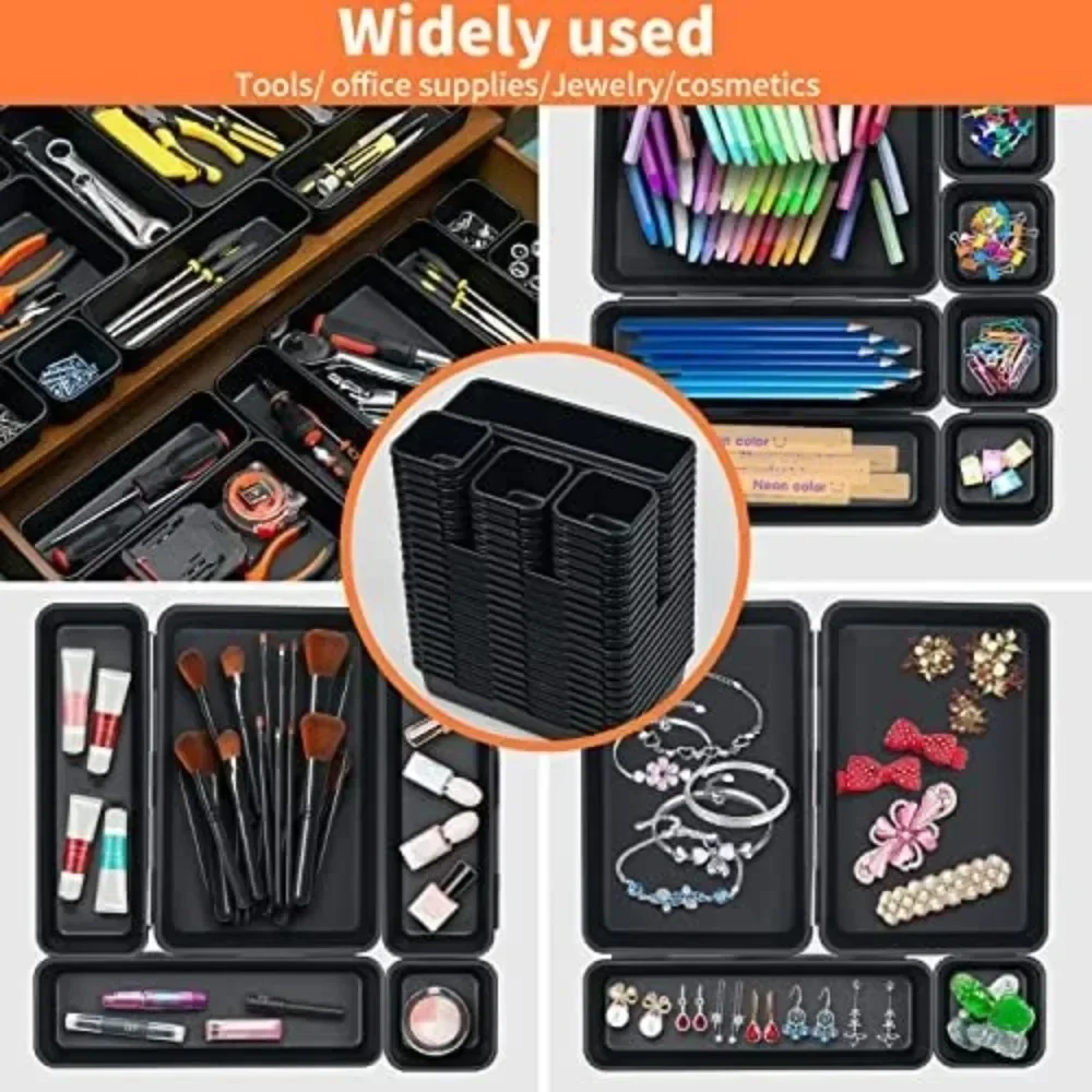 8/16/32pcs Drawer Organization Tool Box Organizer Tray Dividers Set Workbench Cabinet Bins Tool Chest Garage Hardware Tool Tray 2