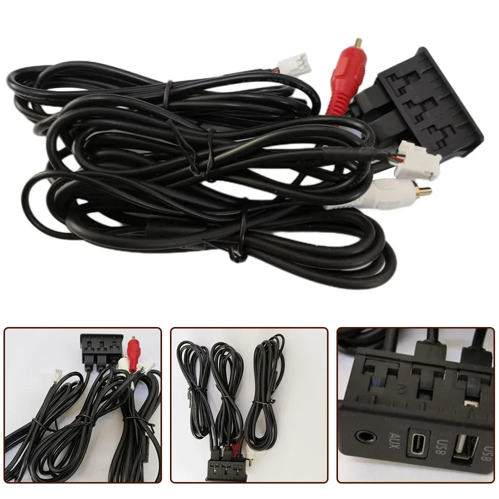 AUX Socket Flush Mount Panel Interface Extension High Quality Cable Adapter Car Dash Mount Made Of High Quality
