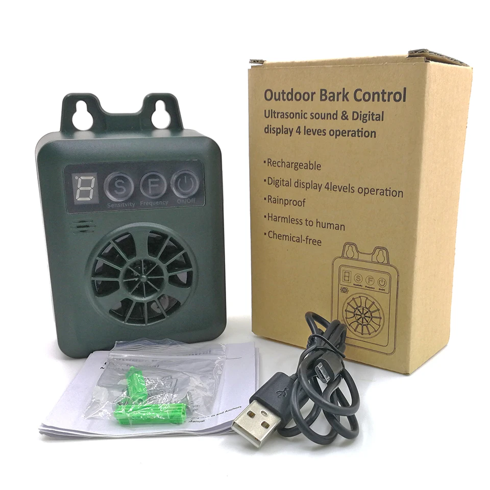 Ultrasonic Dog Bark Control Device with Remote