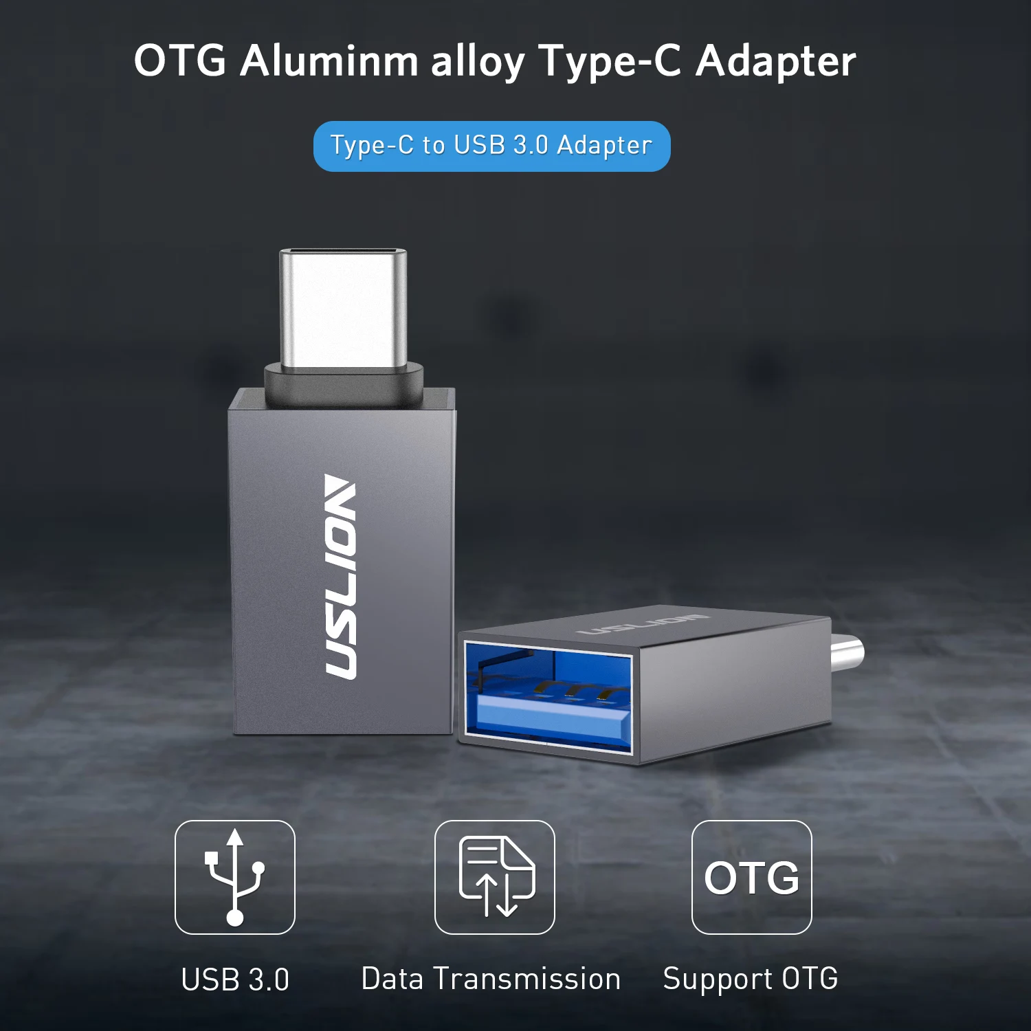 Otg adapter Usb to type c adapter USLION USB Type C to USB 3.0 Adapter OTG Mciro Cable Converters For Samsung S10 S9 S8 For Macbook C