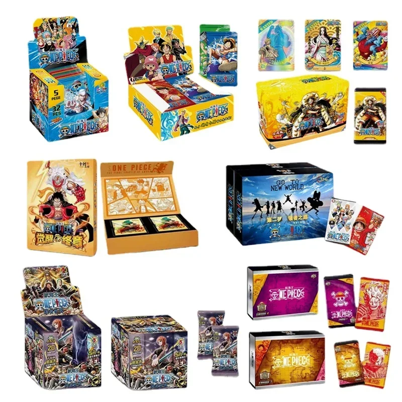 One Piece Collection Cards Box Booster Pack Anime Rufy Zoro Nami Chopper Tcg Gioco Carte Da Gioco