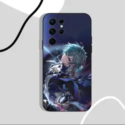 L - Lohen G - Genshin Impact Black Shell Phone Case for Samsung S30Ultra5G (Z1)