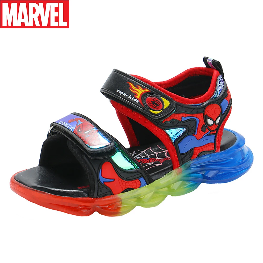 Sandal for girl Marvel Children's Fashion Cartoon Sandals For Summer Boys Cute Spider-man Print Casual Beach Shoes Kids Soft Bottom Sport Sandal children's shoes for sale