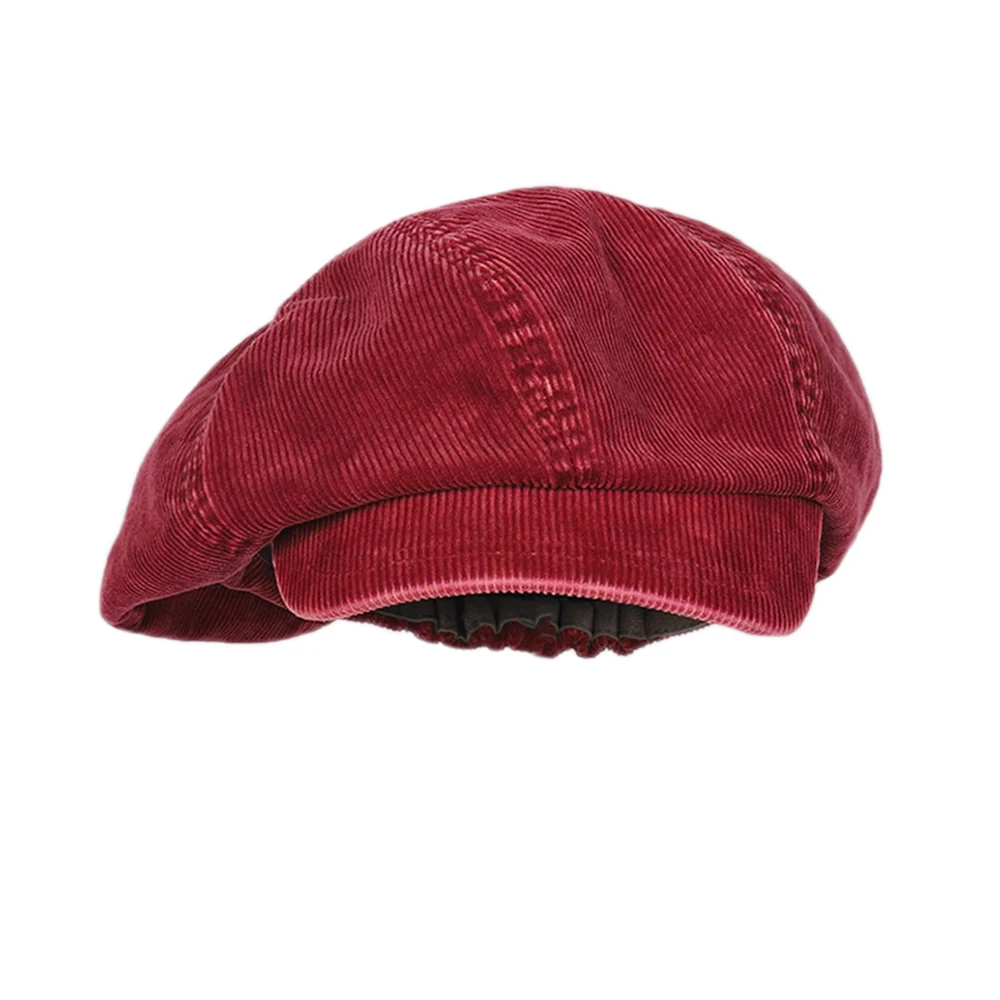 Women Oversized Slouchy Corduroy Newsboy Hats Vintage Paperboy Painter Beret Cap