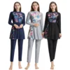 Muslim Modest Swimwear Hijab Swimsuit Women Long Sleeve Swimming Suit Islamic Cover Ups Burkini Hijabs For Woman Swim Bathing