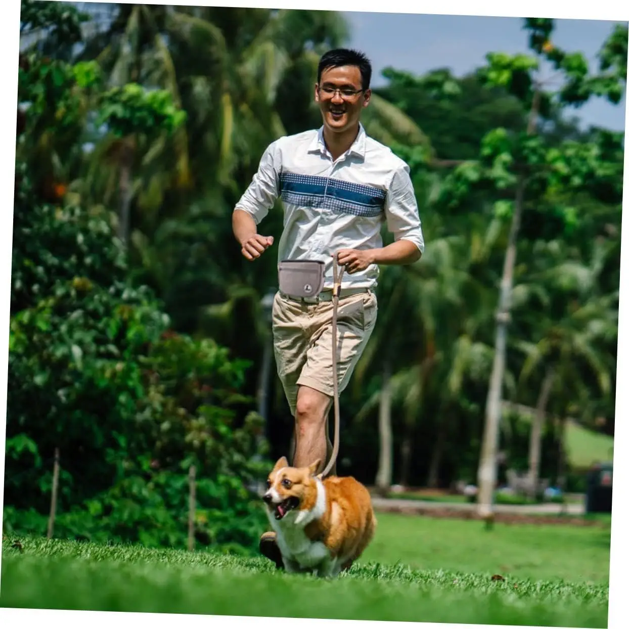 Dog Training Waist Bag Portable Food Bag Outdoor Feeder for Dog Training Walking Feeding Snack Supplies Oxford Cloth