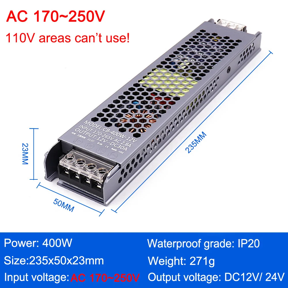 400W