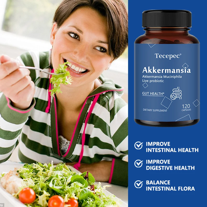 Akkermansia Muciniphila Active Probiotic Capsules, Support Digestion, Intestinal Health, Promote Intestinal Flora Balance 6