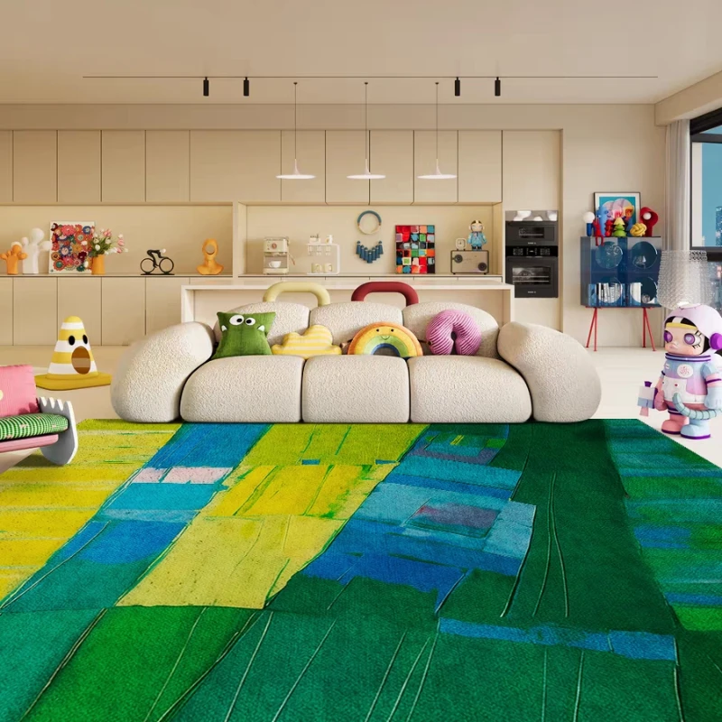 Modern Art Living Room Carpet Abstract Innovation Watercolor Graffiti Bedroom Rugs Home Decoration Cloakroom Mats Ковер Alfombra