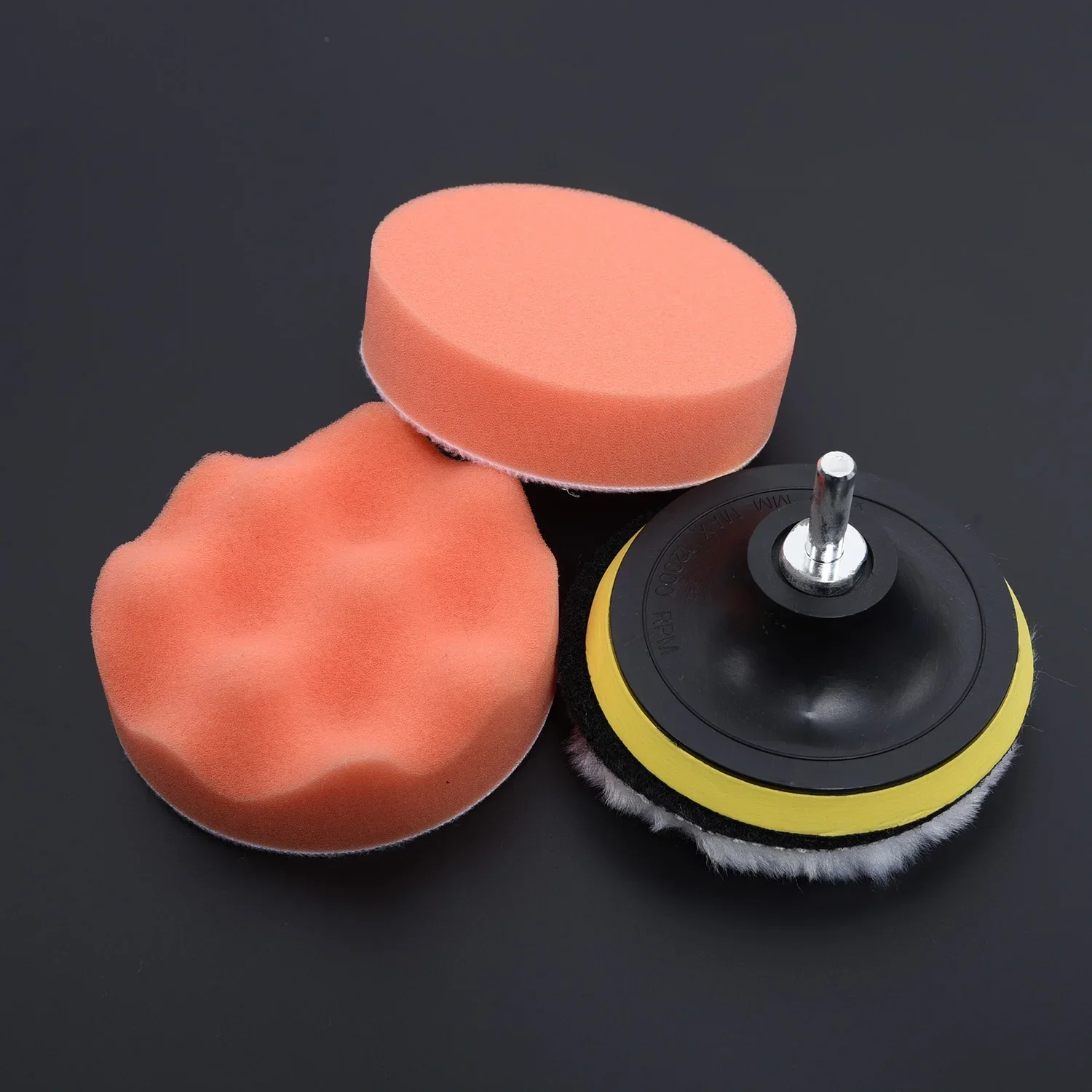 Car Polisher Cordless Car Polisher Electric Polisher 5Pcs/Set 4&rdquo; Gross Polishing Pad Kit With Drill Adapter Widely Use Car Accessories