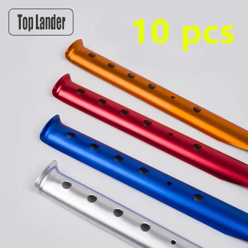 10-Piece Aluminum U-Shaped Tent Stakes