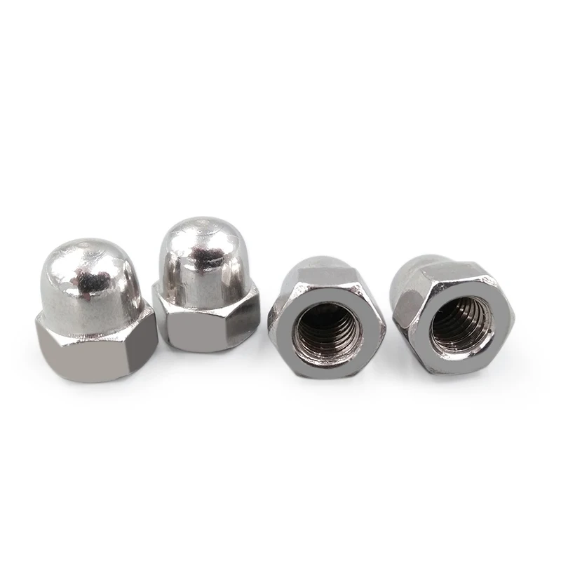 M6 M8 M10 M16 Left Thread Hex Domed Acorn Nuts Cap Nuts A2 304 Stainless Steel 