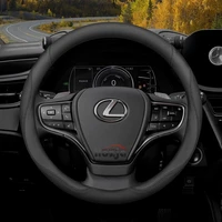 Leather Car Steering Wheel Cover for Lexus UX250h ES350 IX 600 CT200h ES IS RX NX 300h 400H IX570 RX400h IS460 IS400 RX450h 4