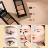 UNNY 3 in 1 Eyebrow Powder Makeup Palette Gel Waterproof for Eyebrow Enhancer Nose Shadow Contour Cosmetic Brush Mirror 4