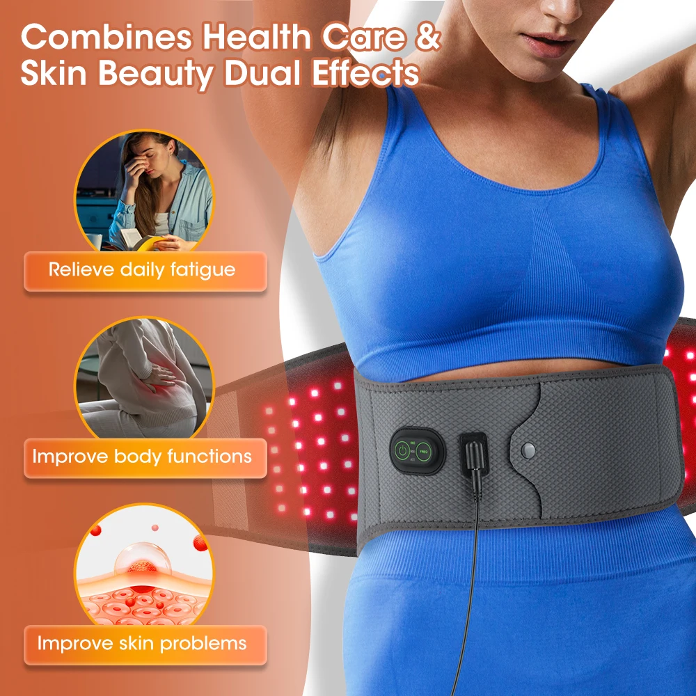 Red Light Therapy Waist Belt for Body Pain Relief