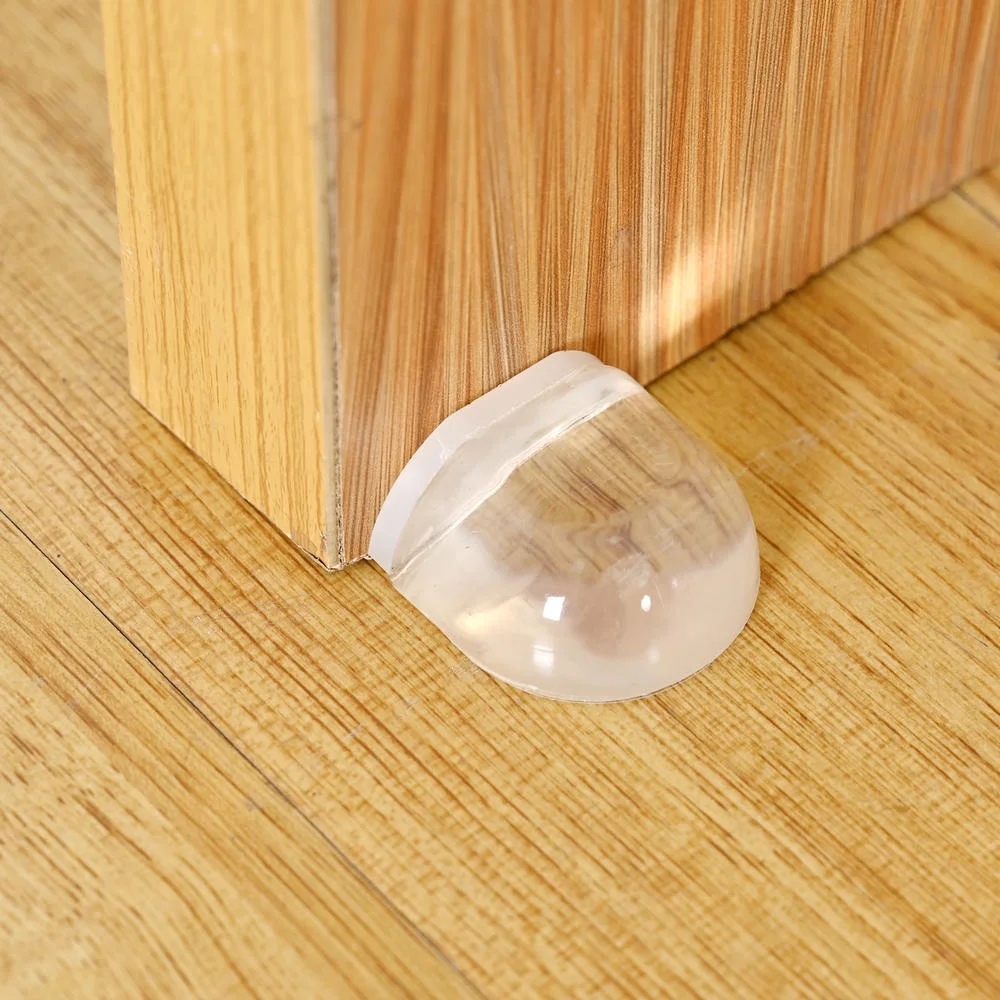 Door Stopper 1Pcs Punch-free Transparent Self Adhesive Door Holder Stop for Home Protect Walls And Furniture Accessories door stopper