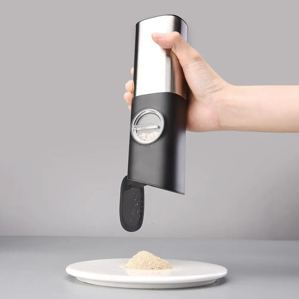 1 Set Pepper Grinder Electric Grinding Gravity induction Stainless