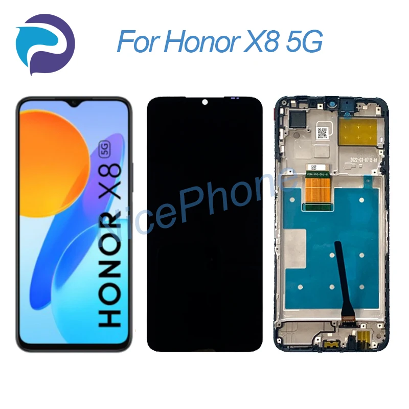 

Для Honor X8 5G ЖК-экран + сенсорный дигитайзер дисплей 1600*720 X8 5G ЖК-экран дисплей
